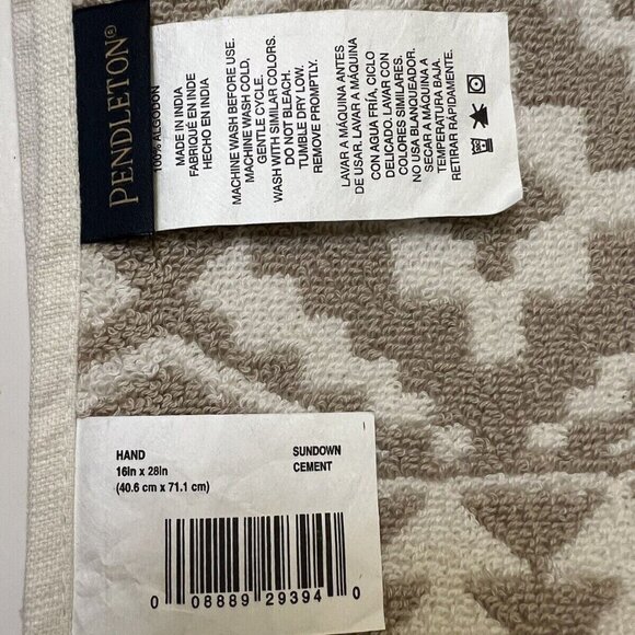 Pendleton 6 PC Sundown Towel Set 2 Bath 2 Hand 2 Fingertip Aztec Southwestern - Picture 10 of 14